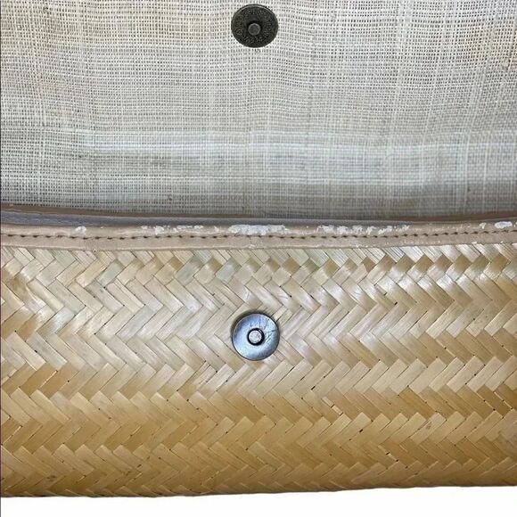 FRANCHI COLLECTION bamboo weaved clutch - Picture 4 of 7